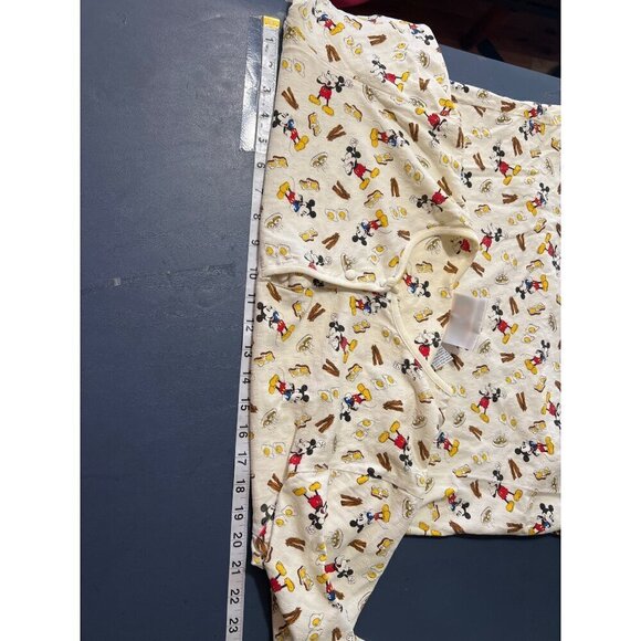 VTG  Disney Mickey Mouse Womens Sleep Shirt Top Sz Small bacon‎ Eggs - Picture 9 of 10